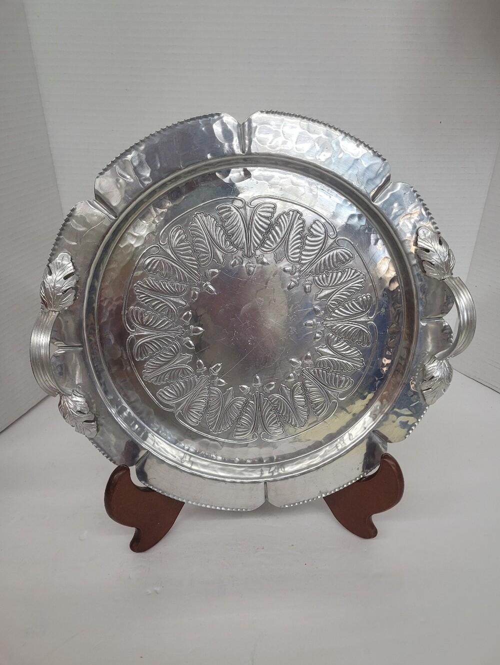 Continental Hand Wrought Platter With Handles